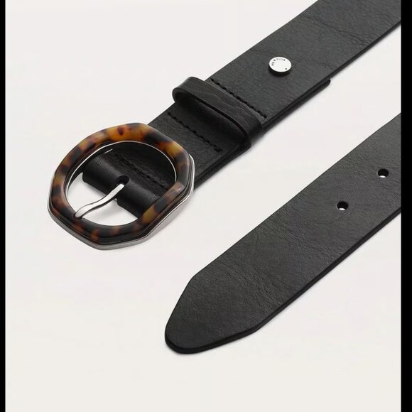rag & bone Audrey Belt Black Tortoise Size S